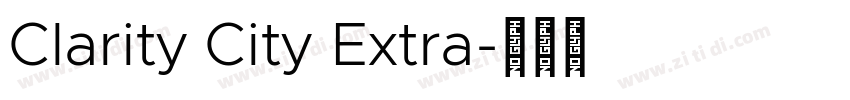 Clarity City Extra字体转换